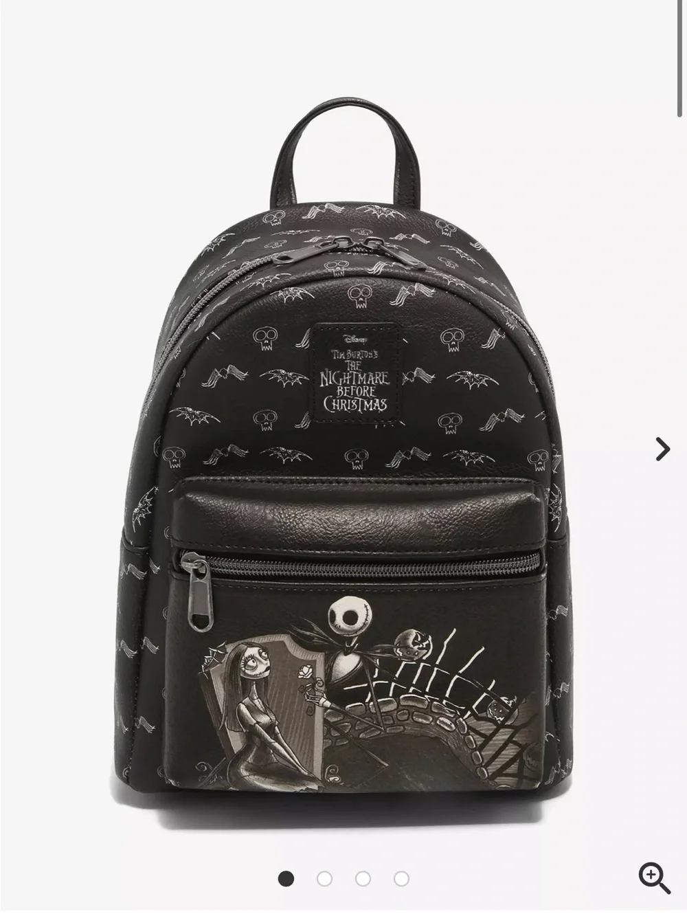 Loungefly The Nightmare Before Christmas Jack & Sally Graveyard Mini Backpack